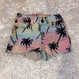 Girl Palm Tree multicolored Shorts